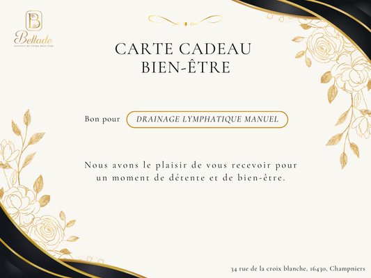 Carte cadeau - DRAINAGE LYMPHATIQUE MANUEL