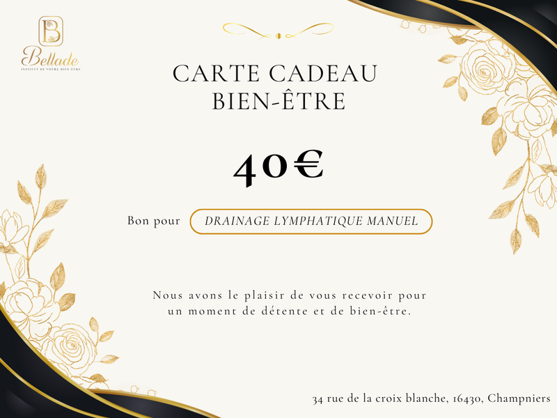Carte cadeau - DRAINAGE LYMPHATIQUE MANUEL