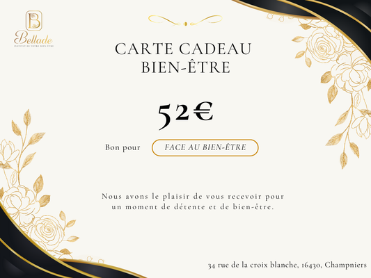 Carte cadeau - Le modelage FACE AU BIEN-ÊTRE