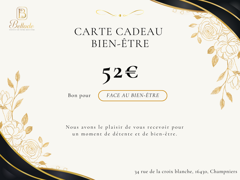 Carte cadeau - Le modelage FACE AU BIEN-ÊTRE